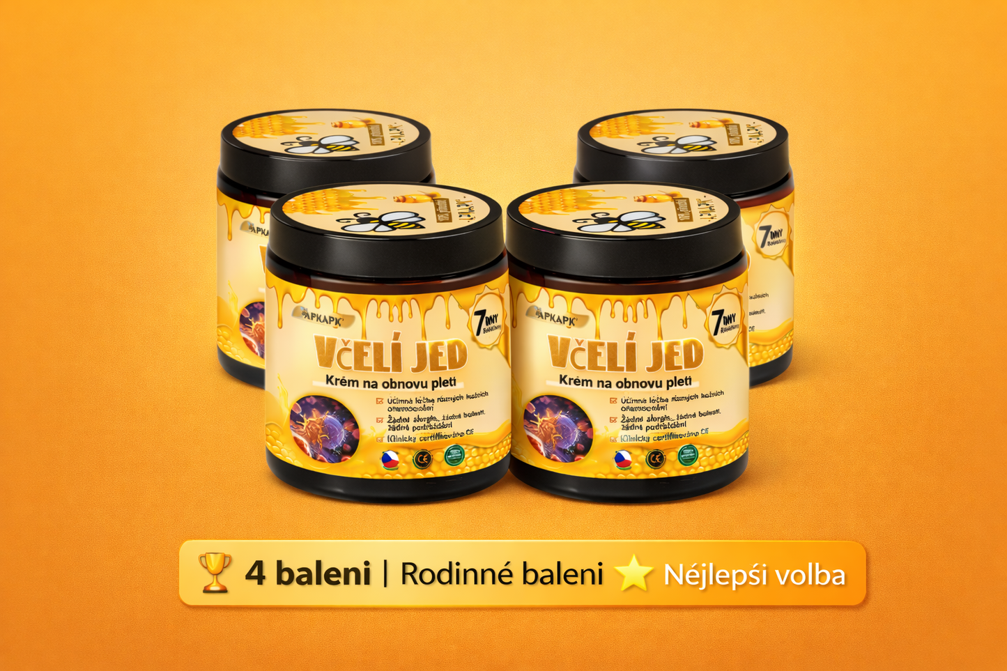 🐝𝖠𝖯𝖪𝖠𝖯𝖪® 🐝~💕Krém s včelím jedem na obnovu pokožky 🐝 pomáhá při řešení kožních problémů, jako jsou: vrásky, jizvy, pigmentové skvrny, strie, akné, lupénka, ekzém, kožní léze, podráždění, záněty a další kožní potíže