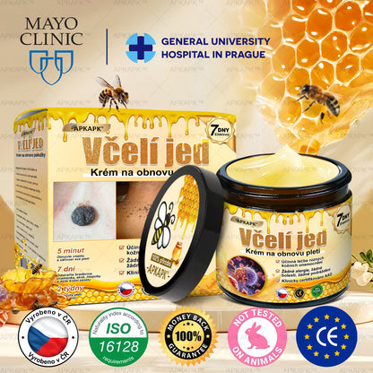 🐝𝖠𝖯𝖪𝖠𝖯𝖪® 🐝~💕Krém s včelím jedem na obnovu pokožky 🐝 pomáhá při řešení kožních problémů, jako jsou: vrásky, jizvy, pigmentové skvrny, strie, akné, lupénka, ekzém, kožní léze, podráždění, záněty a další kožní potíže