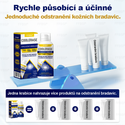 FFBSI® CoolErase Sprej pro regeneraci pokožky (Bradavice, Puchýře, Ekzém, Lupy, Kožní keratózy, Akné, Kožní výrůstky, Jizvy, Mateřská znaménka)