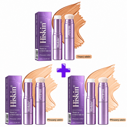 🔥 POSLEDNÍ 2 HODINY · SLEVA 80 %!  Hiskin® 2 v 1 tónovací make-up v tyčince | Zakrývá stařecké skvrny, vyhlazuje jemné vrásky a hydratuje pleť – s vestavěným štětcem pro mladistvý a zářivý vzhled!
