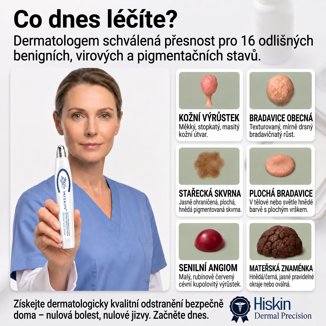 Oficiální značkový obchod | 💚Hiskin® 7denní odstraňovač skvrn a pigmentových skvrn (Bezbolestný rollerball bez jizev)🐬