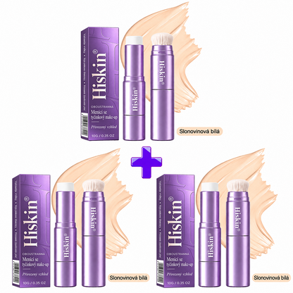 🔥 POSLEDNÍ 2 HODINY · SLEVA 80 %!  Hiskin® 2 v 1 tónovací make-up v tyčince | Zakrývá stařecké skvrny, vyhlazuje jemné vrásky a hydratuje pleť – s vestavěným štětcem pro mladistvý a zářivý vzhled!