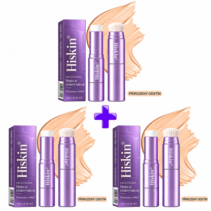 🔥 POSLEDNÍ 2 HODINY · SLEVA 80 %!  Hiskin® 2 v 1 tónovací make-up v tyčince | Zakrývá stařecké skvrny, vyhlazuje jemné vrásky a hydratuje pleť – s vestavěným štětcem pro mladistvý a zářivý vzhled!