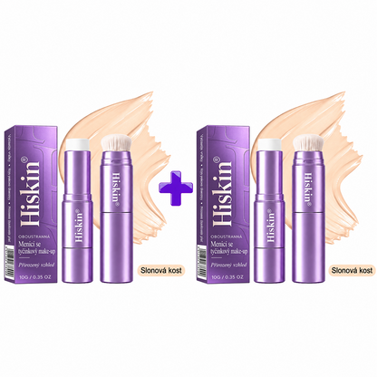🔥 POSLEDNÍ 2 HODINY · SLEVA 80 %!  Hiskin® 2 v 1 tónovací make-up v tyčince | Zakrývá stařecké skvrny, vyhlazuje jemné vrásky a hydratuje pleť – s vestavěným štětcem pro mladistvý a zářivý vzhled!