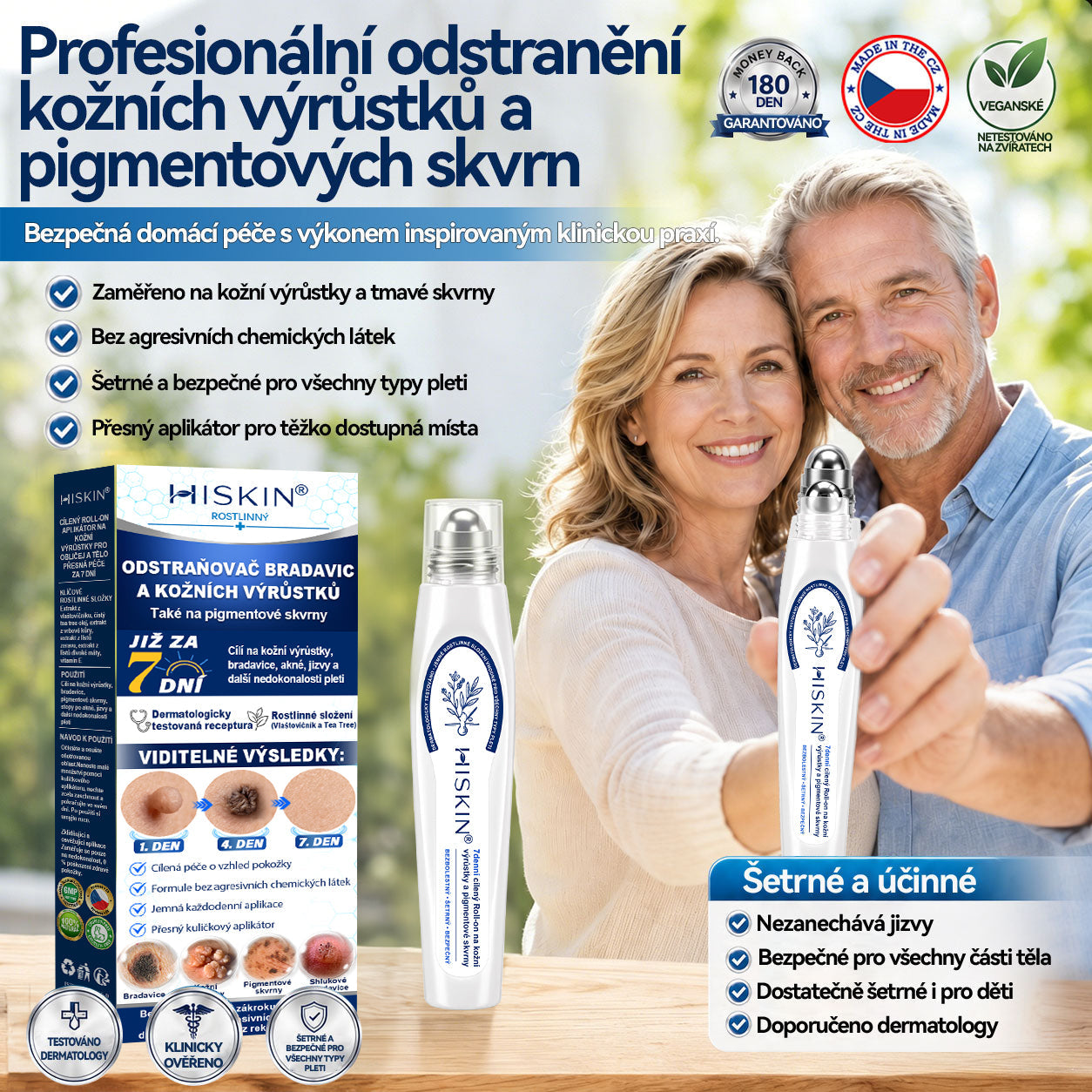 Oficiální značkový obchod | 💚Hiskin® 7denní odstraňovač skvrn a pigmentových skvrn (Bezbolestný rollerball bez jizev)🐬