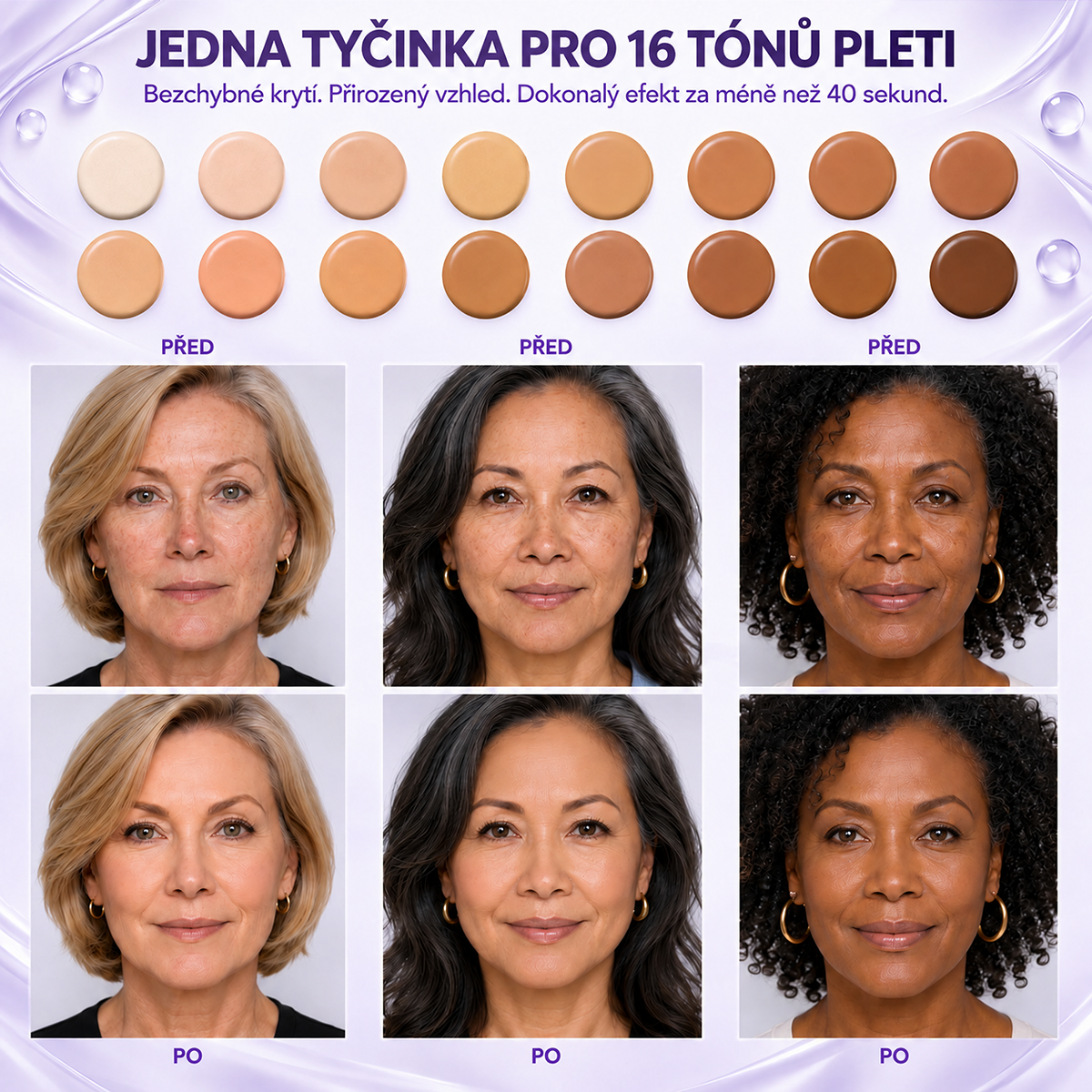 🔥 POSLEDNÍ 2 HODINY · SLEVA 80 %!  Hiskin® 2 v 1 tónovací make-up v tyčince | Zakrývá stařecké skvrny, vyhlazuje jemné vrásky a hydratuje pleť – s vestavěným štětcem pro mladistvý a zářivý vzhled!