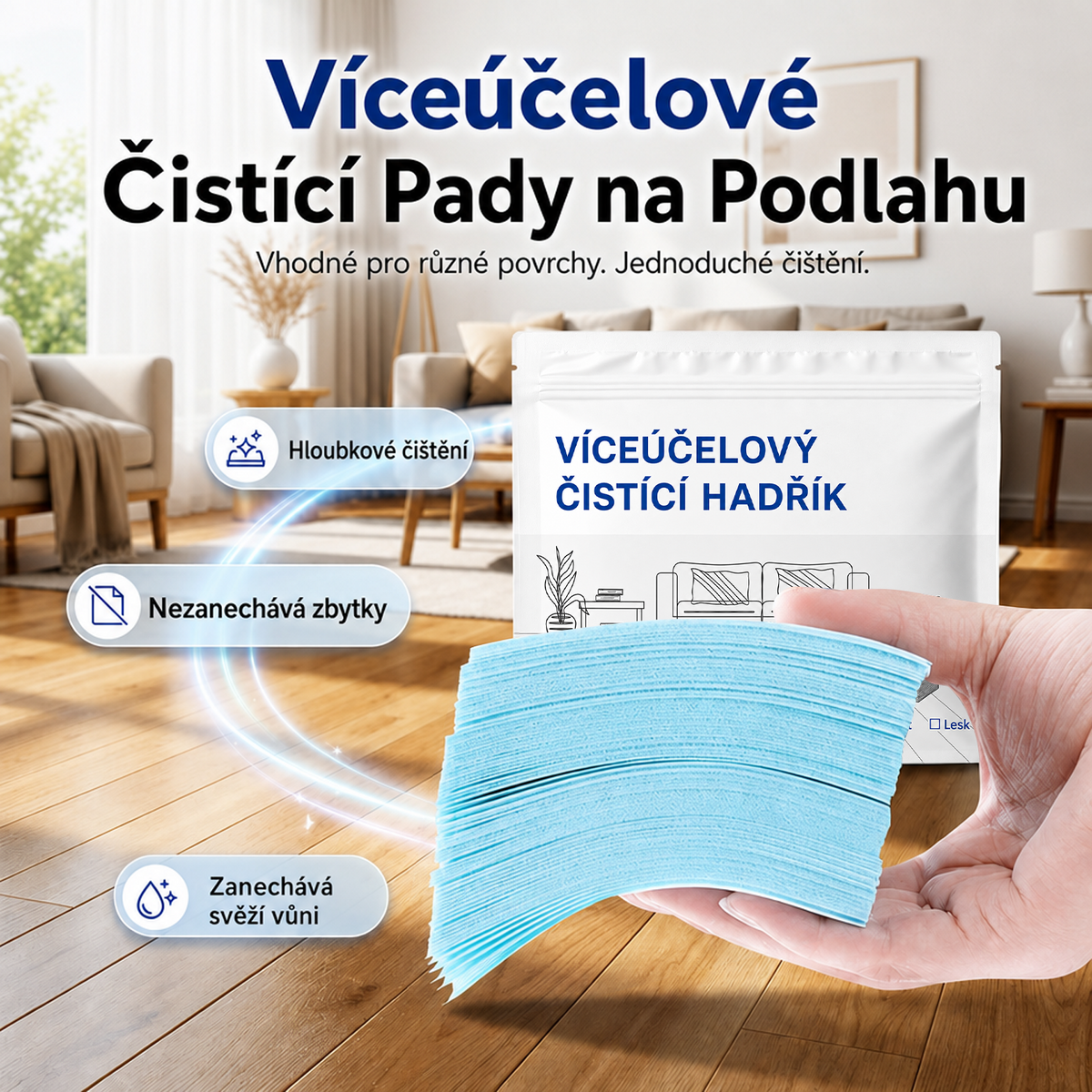 🧻Časově omezená sleva 52 %💧🧹Ve vodě rozpustné ubrousky na čištění podlah🏆