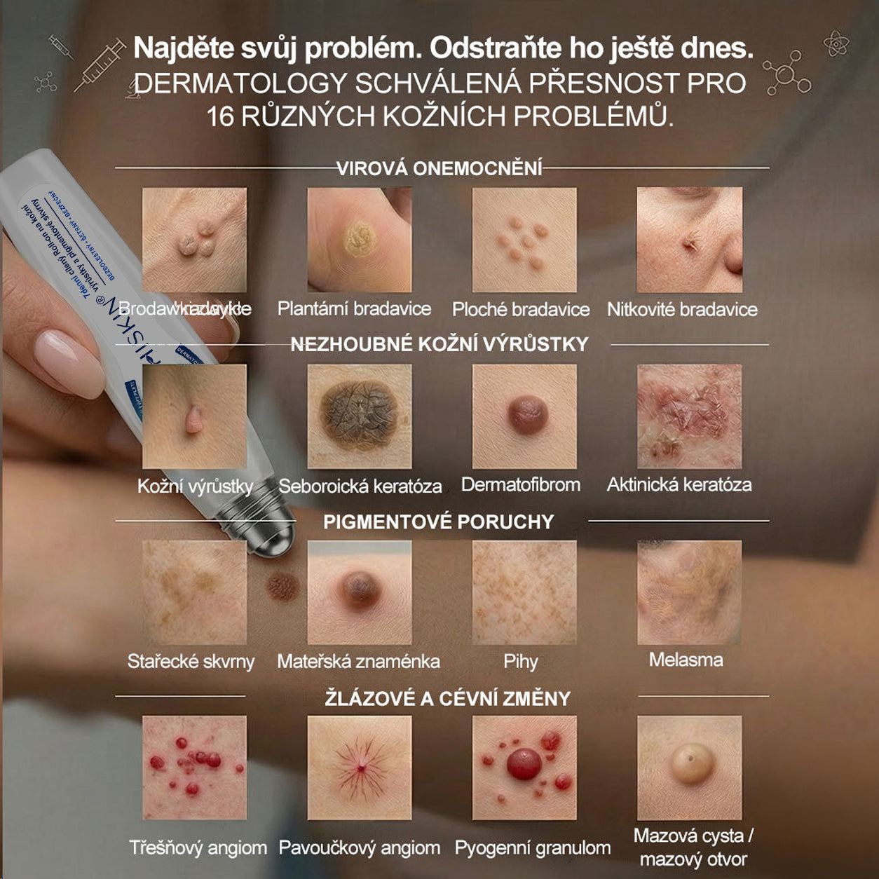 Oficiální značkový obchod | 💚Hiskin® 7denní odstraňovač skvrn a pigmentových skvrn (Bezbolestný rollerball bez jizev)🐬