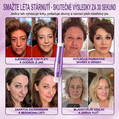 🔥 POSLEDNÍ 2 HODINY · SLEVA 80 %!  Hiskin® 2 v 1 tónovací make-up v tyčince | Zakrývá stařecké skvrny, vyhlazuje jemné vrásky a hydratuje pleť – s vestavěným štětcem pro mladistvý a zářivý vzhled!