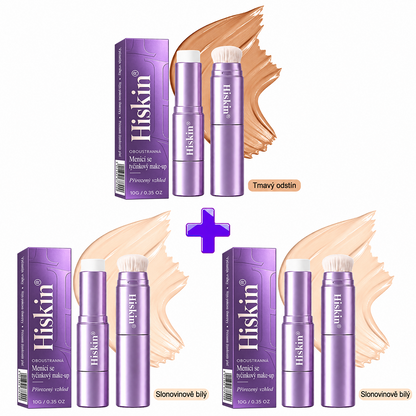 🔥 POSLEDNÍ 2 HODINY · SLEVA 80 %!  Hiskin® 2 v 1 tónovací make-up v tyčince | Zakrývá stařecké skvrny, vyhlazuje jemné vrásky a hydratuje pleť – s vestavěným štětcem pro mladistvý a zářivý vzhled!