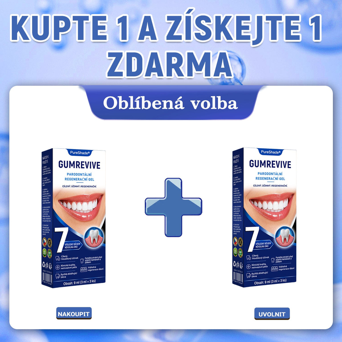💖PureShade® 🦷 GumRevive regenerační gel na dásně – pro zdravější dásně a sebevědomější úsměv 👍