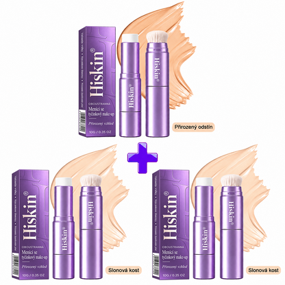 🔥 POSLEDNÍ 2 HODINY · SLEVA 80 %!  Hiskin® 2 v 1 tónovací make-up v tyčince | Zakrývá stařecké skvrny, vyhlazuje jemné vrásky a hydratuje pleť – s vestavěným štětcem pro mladistvý a zářivý vzhled!