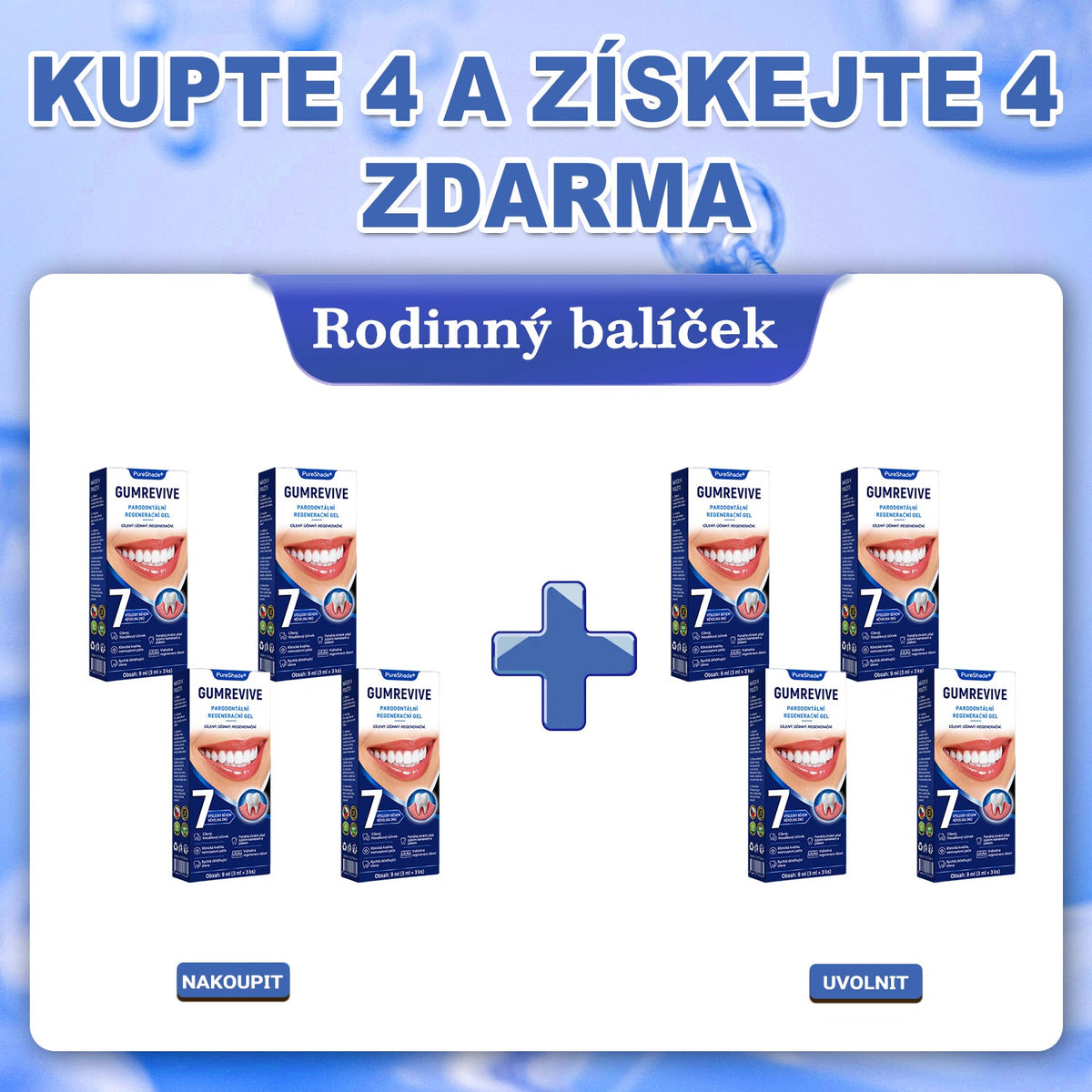 💖PureShade® 🦷 GumRevive regenerační gel na dásně – pro zdravější dásně a sebevědomější úsměv 👍