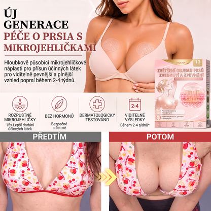 💯HISKIN® Mikroneedlová náplast pro podporu objemu, lifting a pevnost prsou
