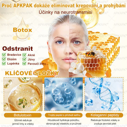 𝖠𝖯𝖪𝖠𝖯𝖪® 🐝~❤️ Krém s včelím jedem na obnovu pokožky 🐝 pomáhá při řešení kožních problémů, jako jsou: vrásky, jizvy, pigmentové skvrny, strie, akné, lupénka, ekzém, kožní léze, podráždění, záněty a další kožní potíže.