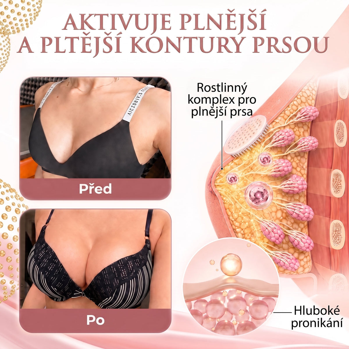 💯HISKIN® Mikroneedlová náplast pro podporu objemu, lifting a pevnost prsou
