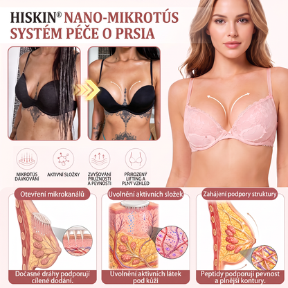 💯HISKIN® Mikroneedlová náplast pro podporu objemu, lifting a pevnost prsou